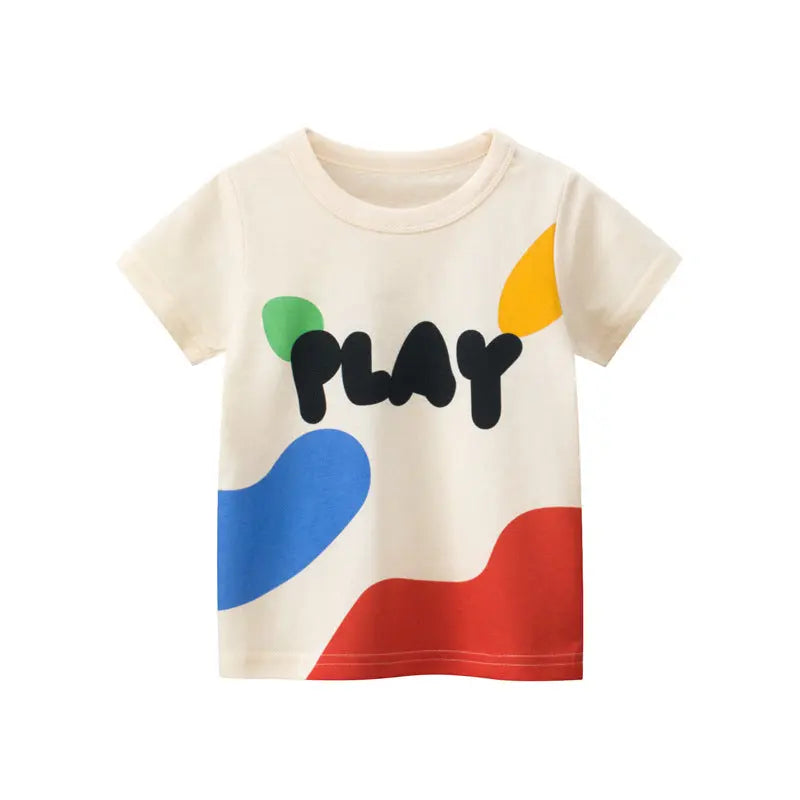 【BOY】27KIDS 夏の新作子供用半袖Tシャツ　 CawaKomostore