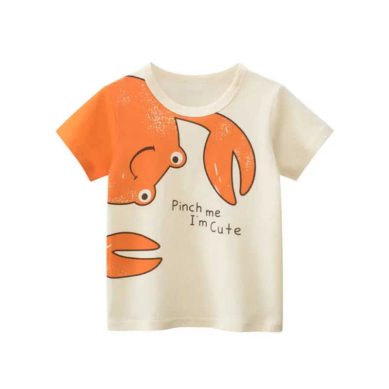 【BOY】27KIDS 夏の新作子供用半袖Tシャツ　 CawaKomostore