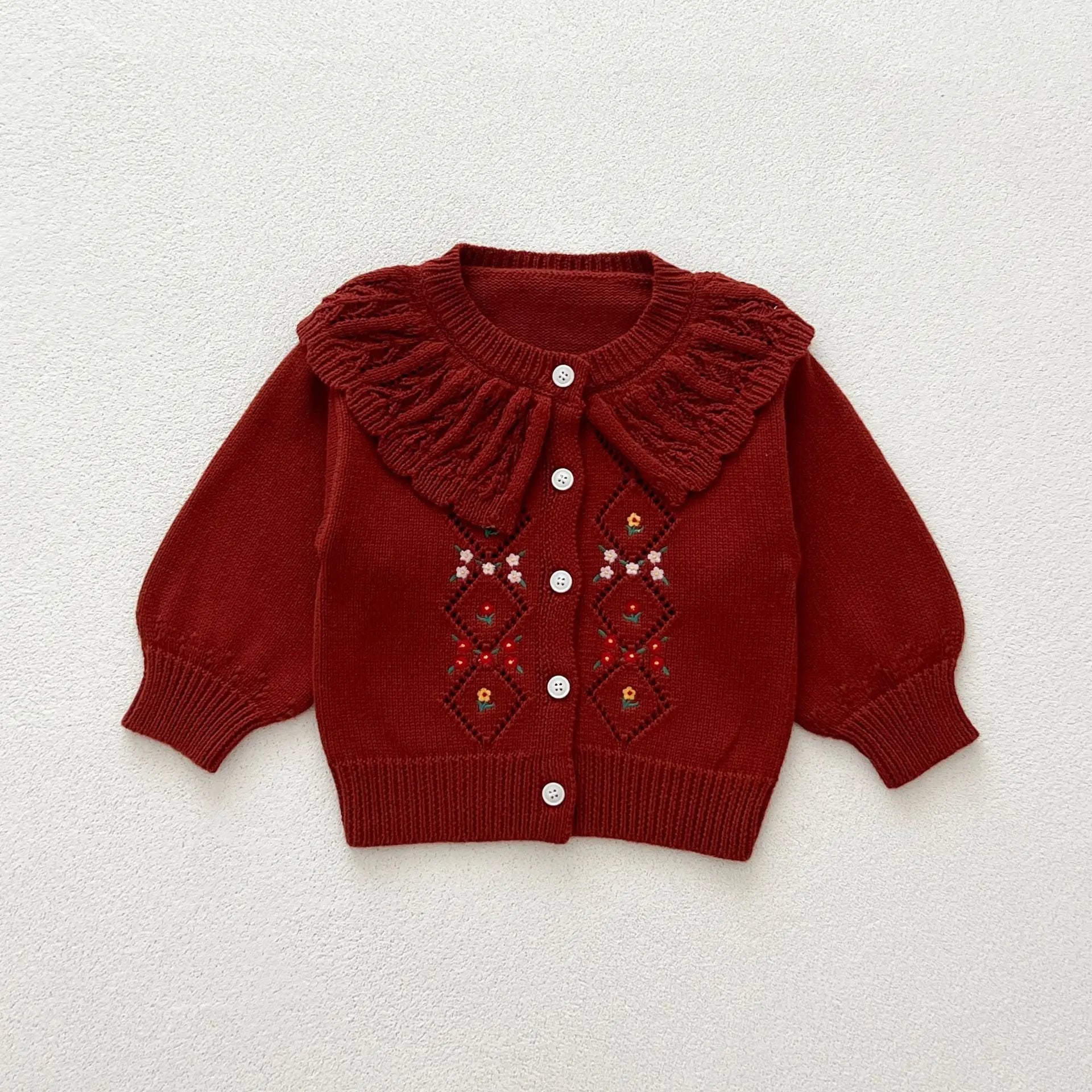 【BABY】ニットフラワーカーディガン / サロペット - CawaKomostore