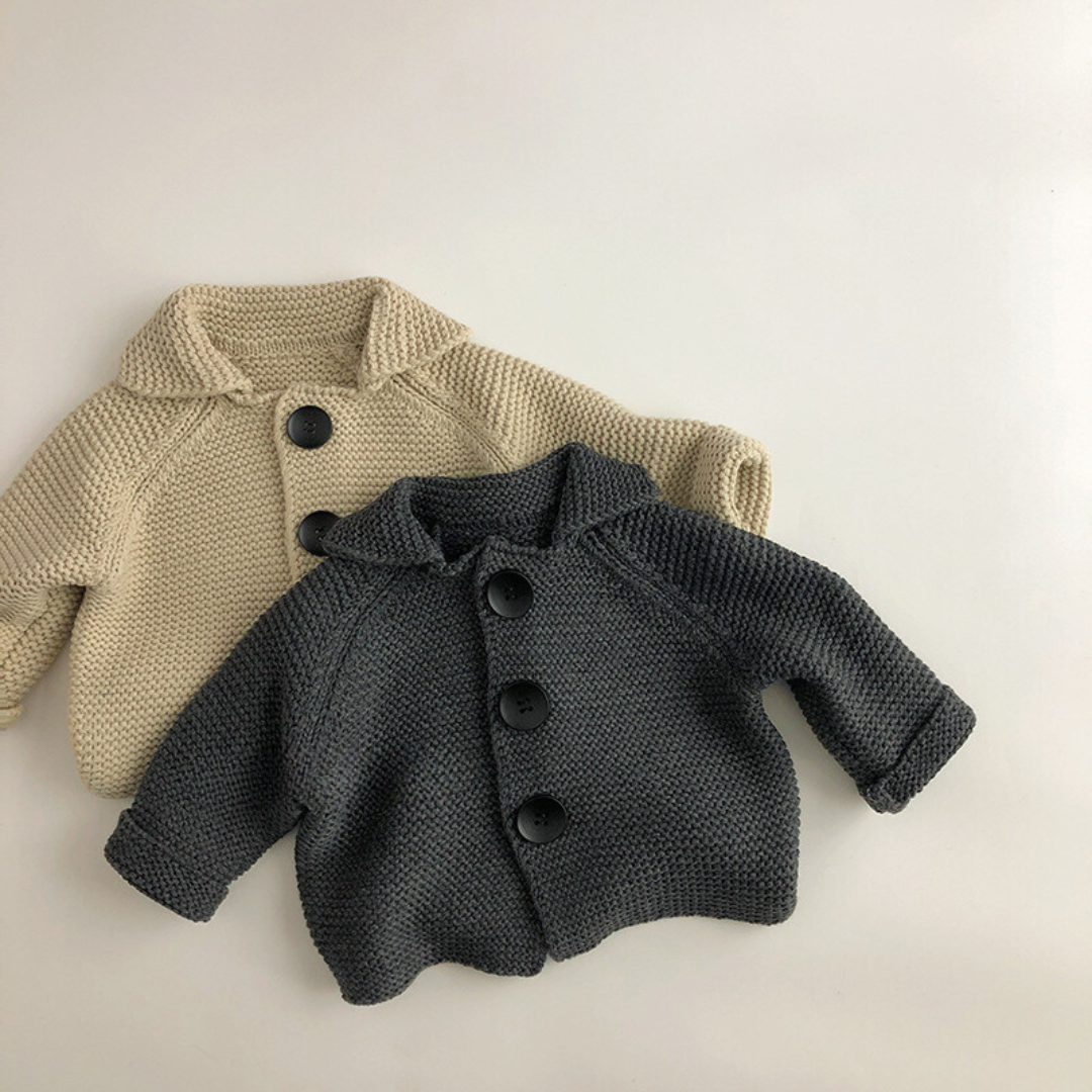 【BABY】Winter Knit Simple Cardigan