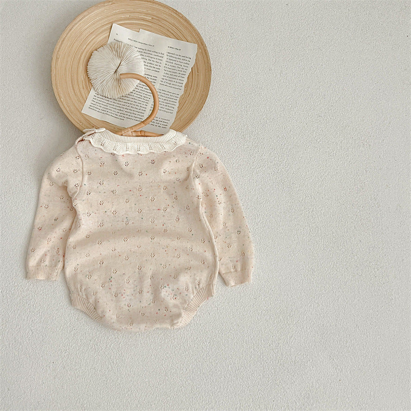 【BABY】オフホワイトコットン肌ロンパース CawaKomostore