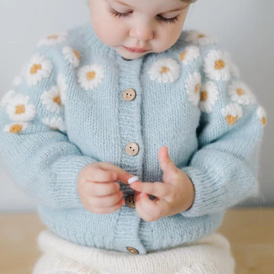 【BABY】 デイジー刺繡カーディガン CawaKomostore