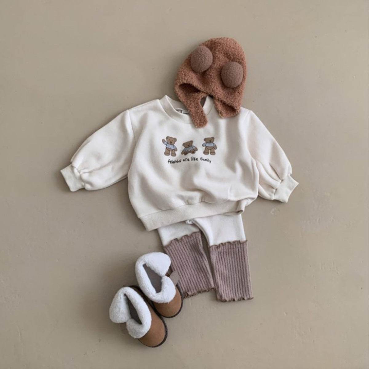 【BABY】レタストリム柔らかレギンス CawaKomostore