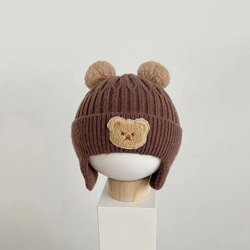 【帽子】クマニット帽(4color) CawaKomostore