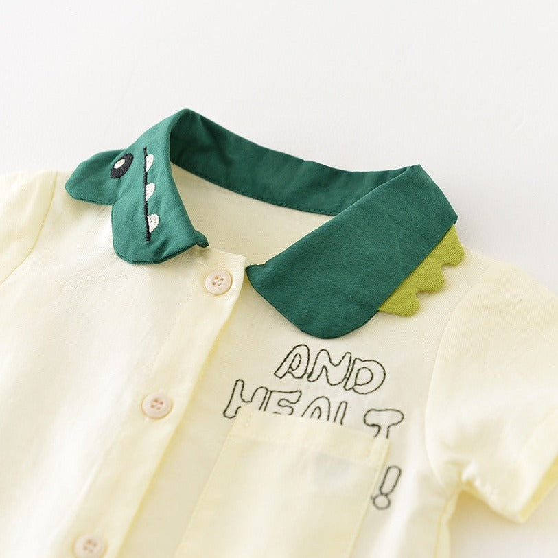 【BABY】IM 恐竜ロンパース＋バッグ CawaKomostore