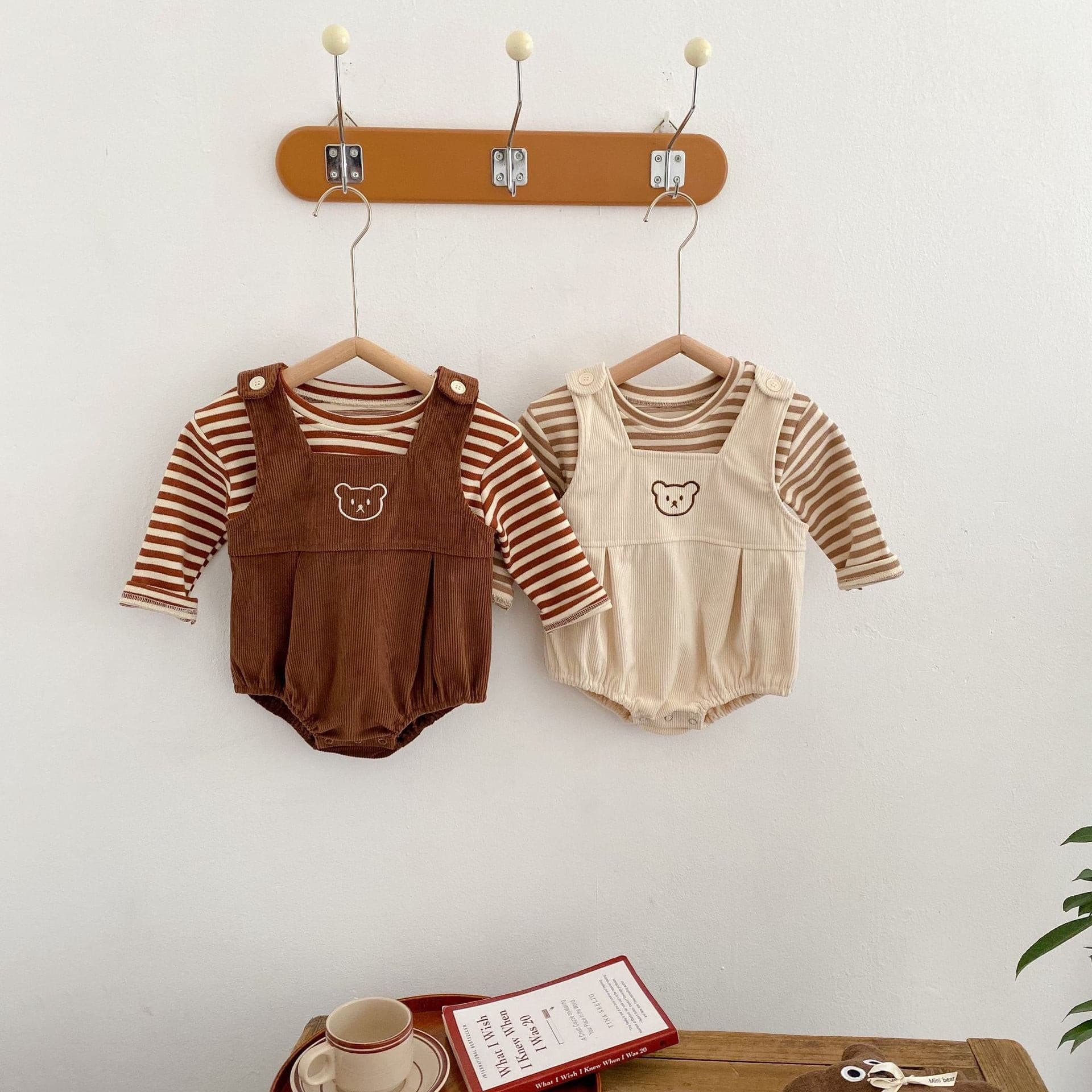 【BABY】コーデュロイベアサロペット（ロンT付き） CawaKomostore