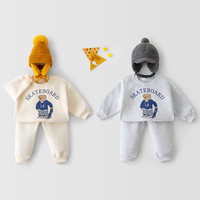 【BABY】スケートボードクマさん柄セットアップ CawaKomostore