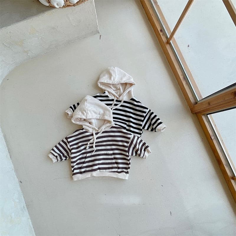 【BABY】ボーダースウェットフーディー CawaKomostore