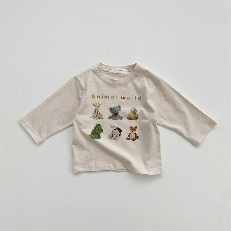 【BABY】くま柄＆動物総柄のプリントTシャツ