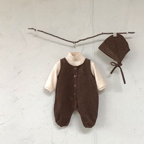 【BABY】コーデュロイ オーバーオールセット CawaKomostore