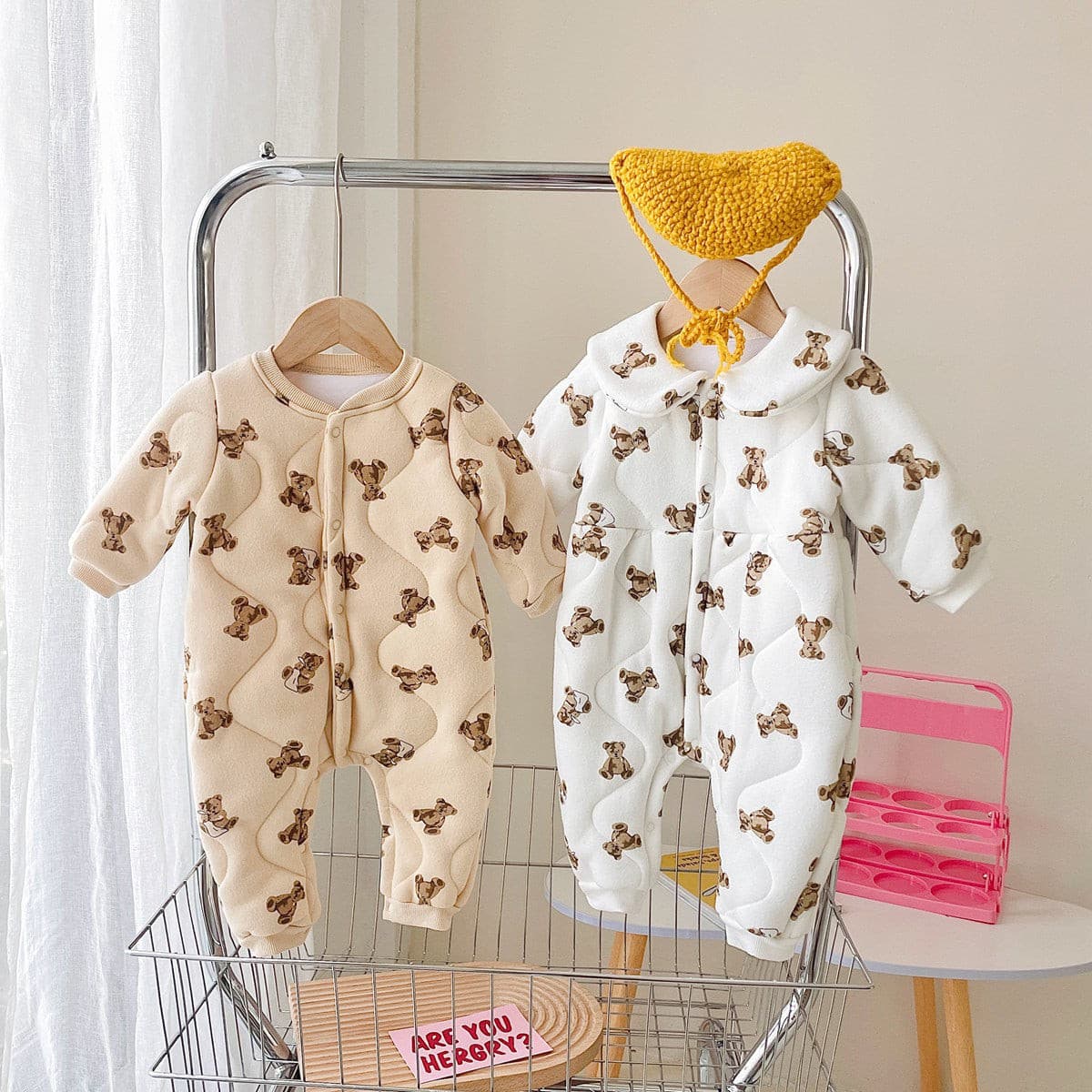 【BABY】コットン熊柄カバーオール CawaKomostore