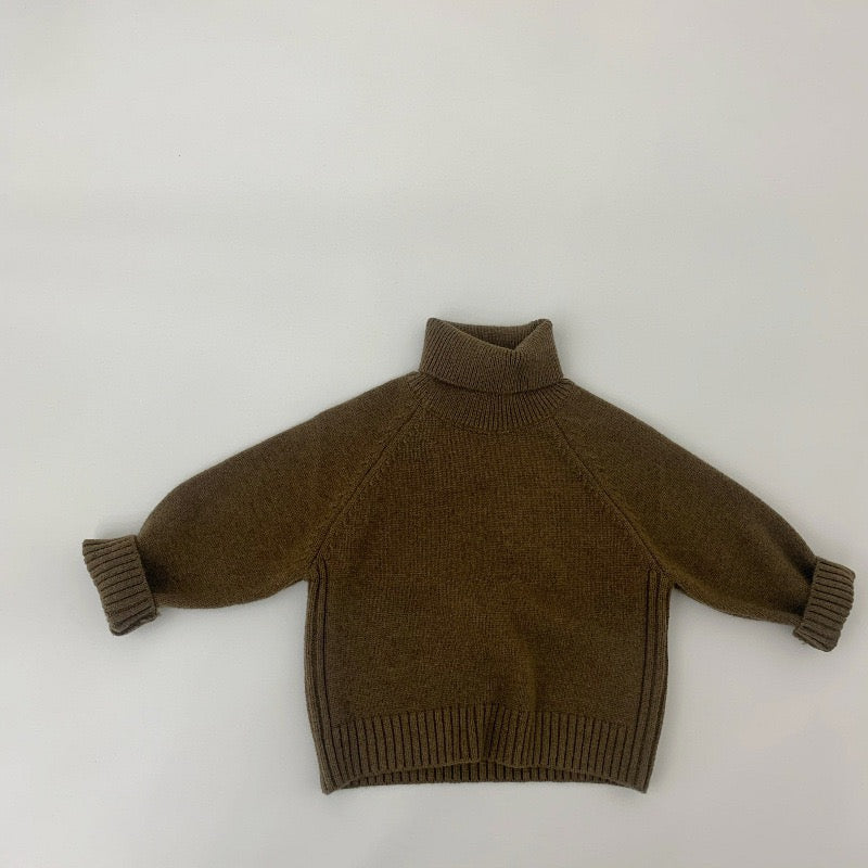 【GIRL・BOY】暖色系タートルネックセーター